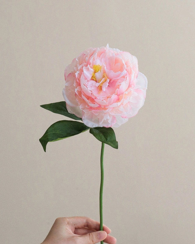 Peony Faux Flower in Champagne - 14