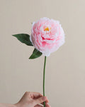 Peony Faux Flower in Pink - 14"