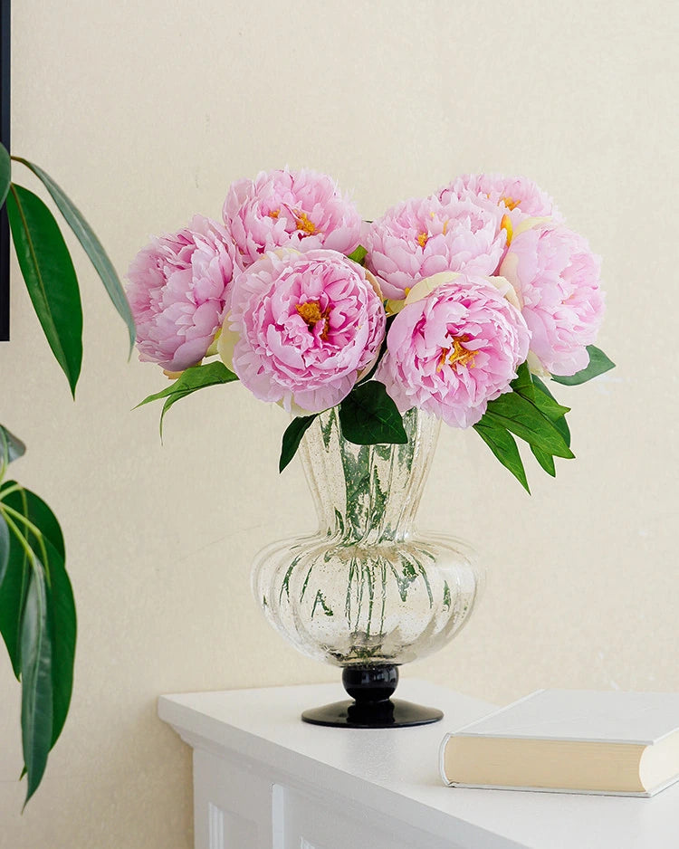 Peony Faux Flower in Purple - 14"