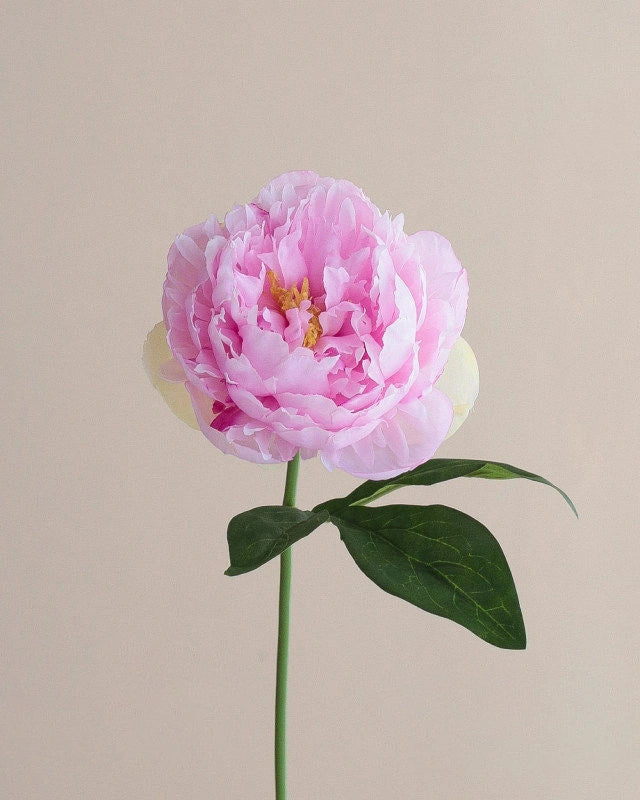 Peony Faux Flower in Purple - 14"