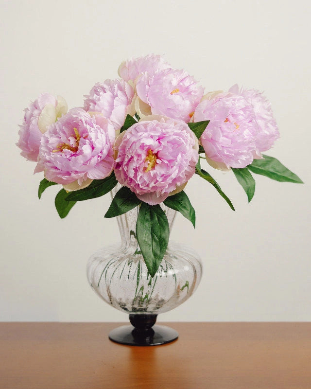 Peony Faux Flower in Purple - 14"