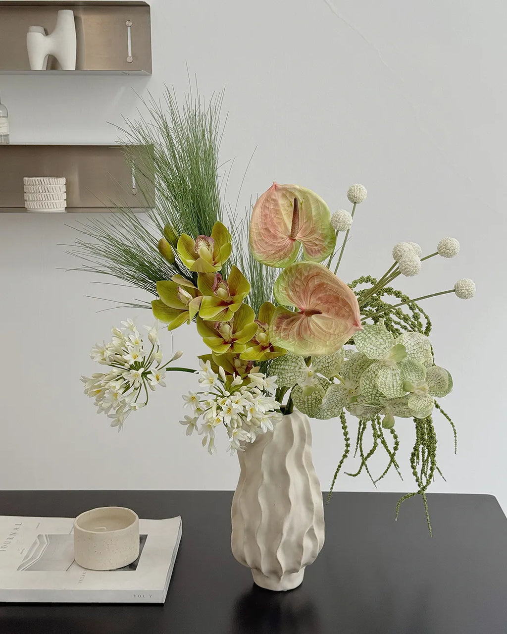 Pine Needle Floral Arrangement - 22"