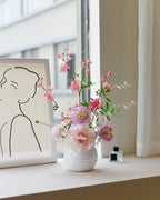Pink Faux Floral Arrangement - 19.7