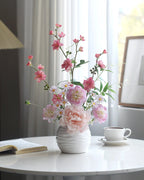 Pink Faux Floral Arrangement - 19.7