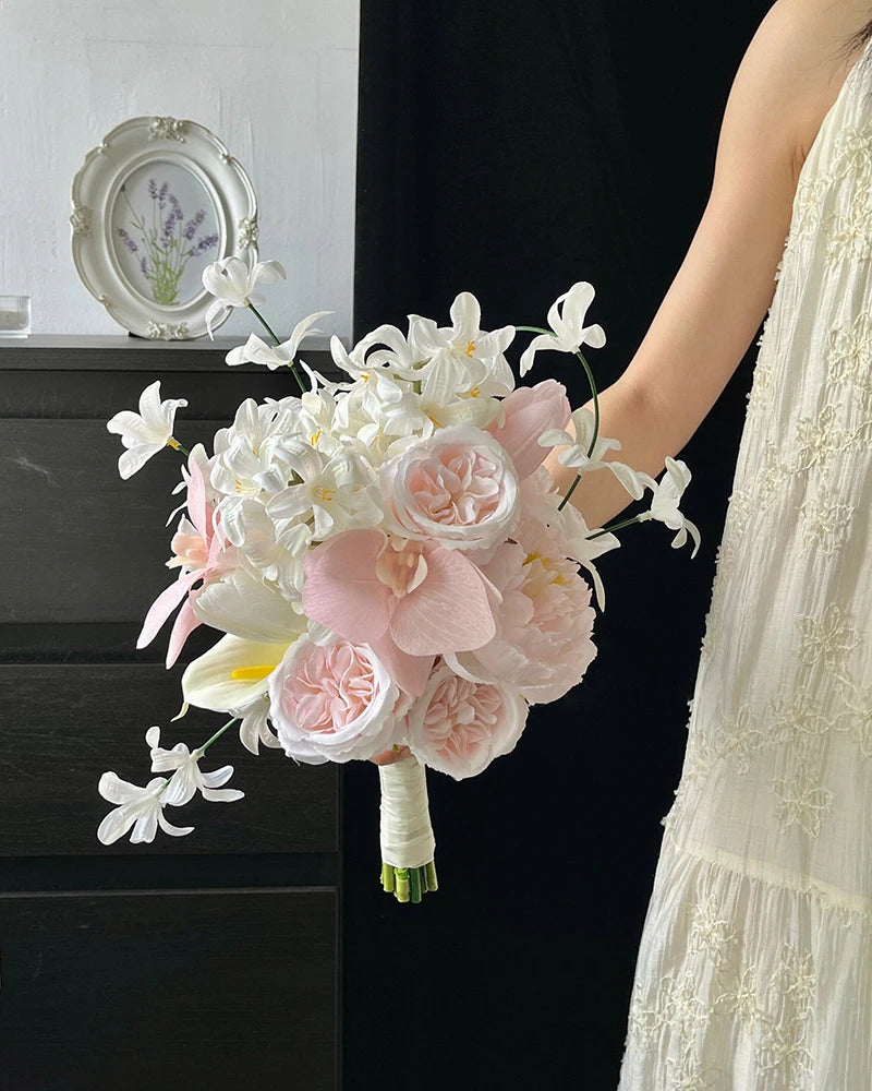 Pink Hyacinth Bridal Bouquet