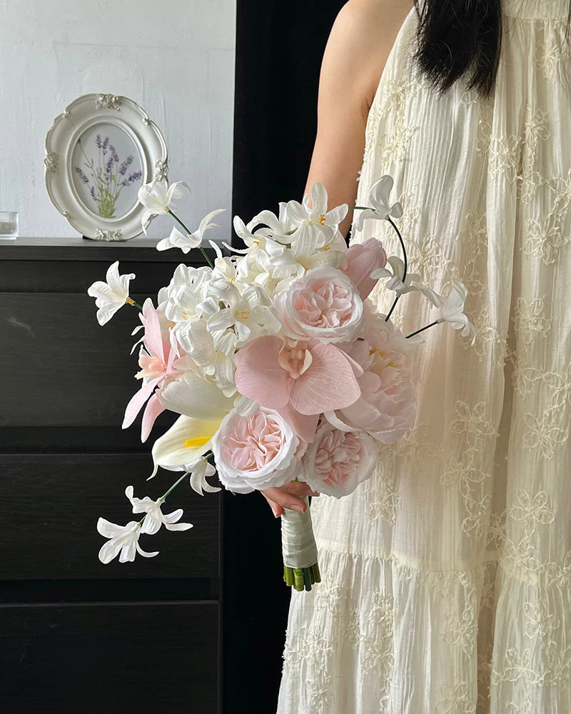 Pink Hyacinth Bridal Bouquet