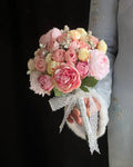 Pink Lotus Mixed Bridal Bouquet
