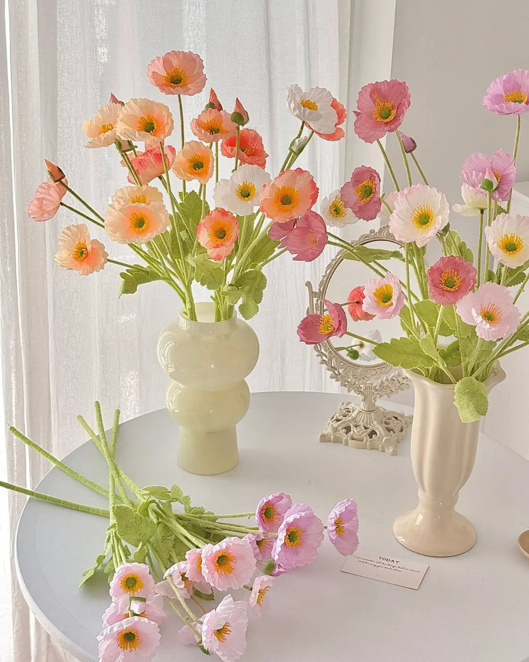 Poppy Faux Flower - 24"