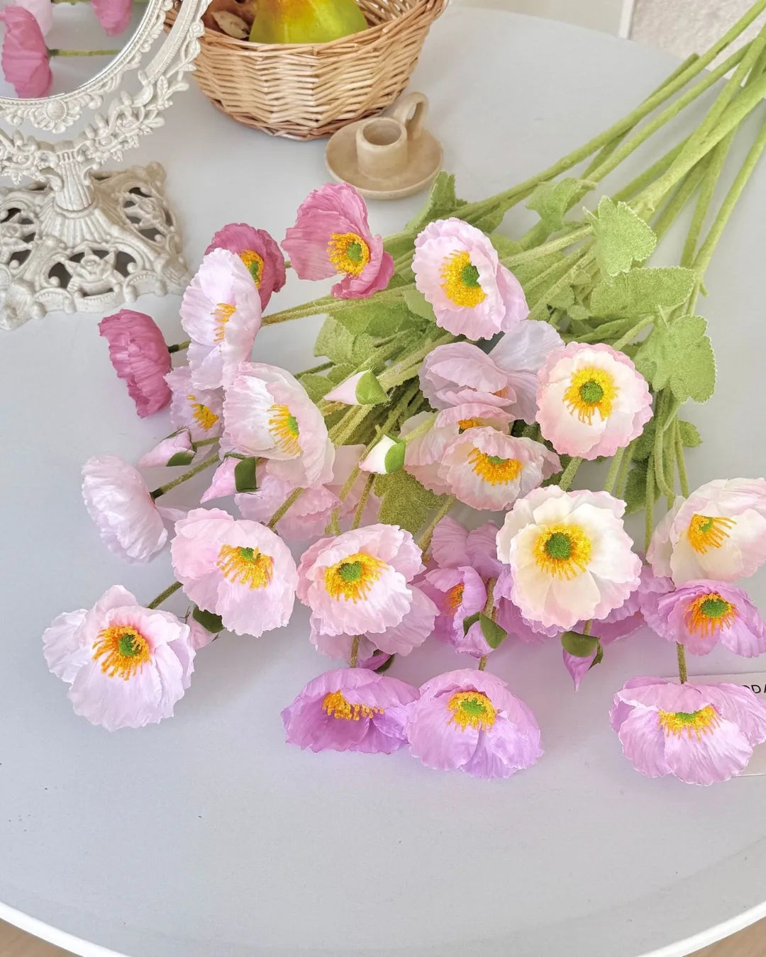 Poppy Faux Flower - 24"