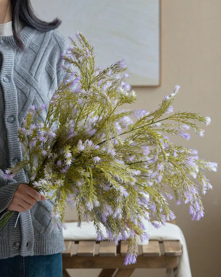 Purple Melaleuca Faux Flower - 34"