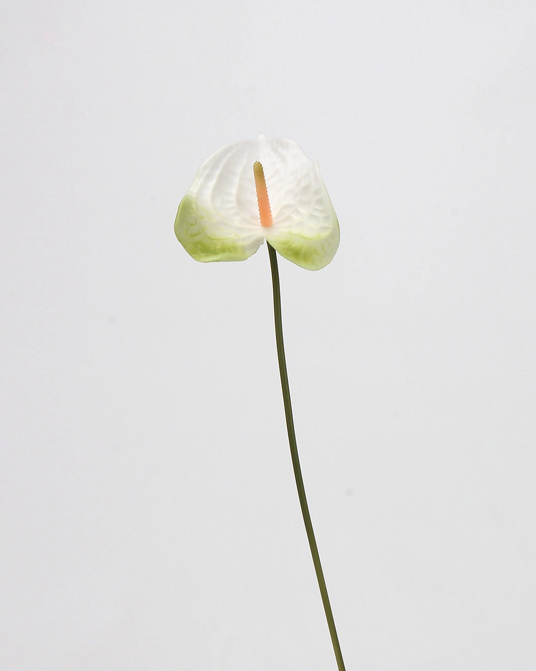 Real Touch Artificial Heart-Shaped Anthurium Stem 23"