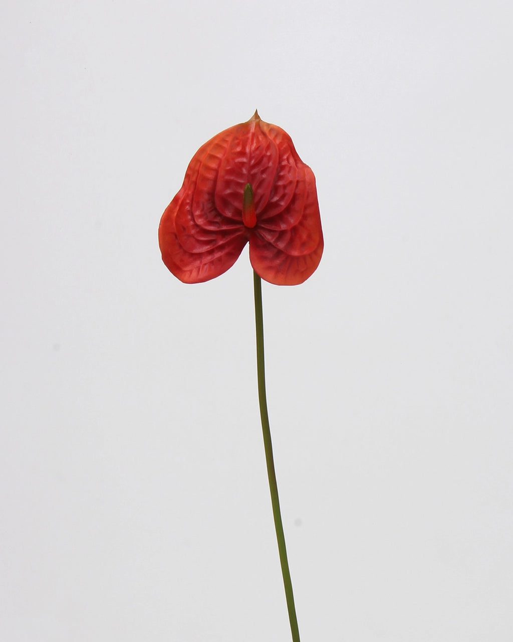 Real Touch Artificial Heart-Shaped Anthurium Stem 23"