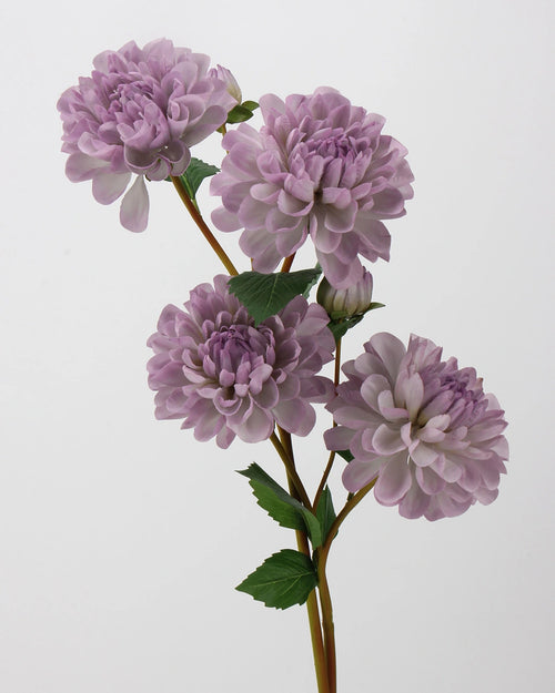 Real Touch Artificial Purple Velvet Dahlia 22"