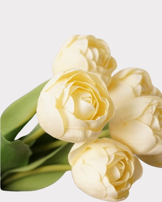 Real Touch Camellia Tulip Faux Flower - 18"