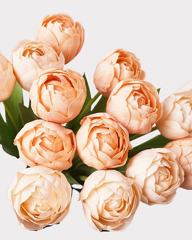 Real Touch Camellia Tulip Faux Flower - 18"