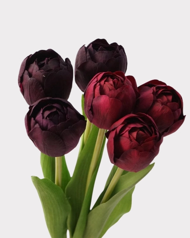 Real Touch Camellia Tulip Faux Flower - 18"