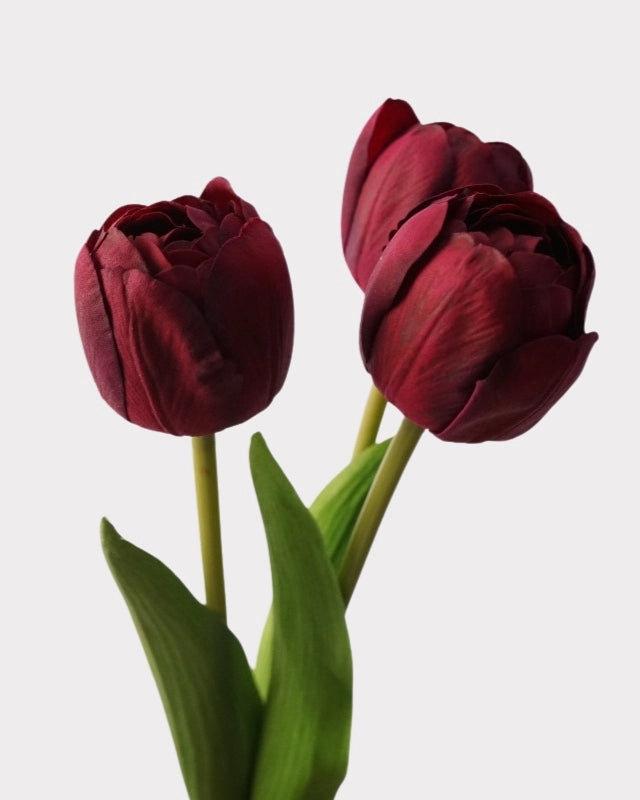 Real Touch Camellia Tulip Faux Flower - 18"