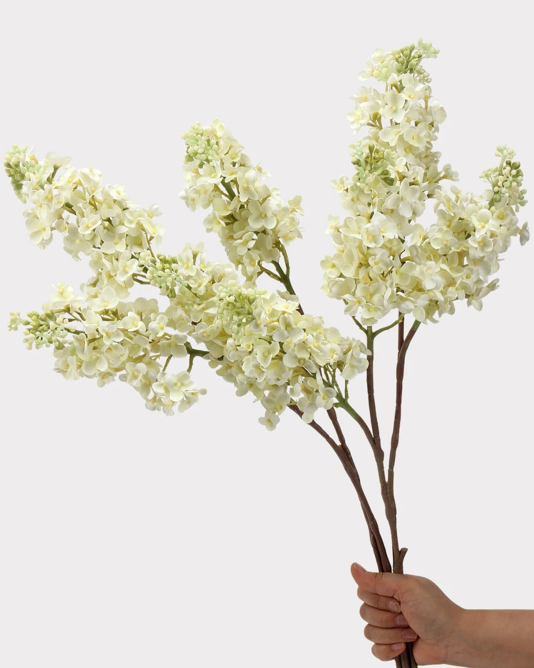 Real Touch Lilac Faux Flower in White - 24"