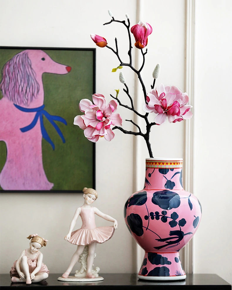 Real Touch Magnolia Faux Branch in Pink - 28"