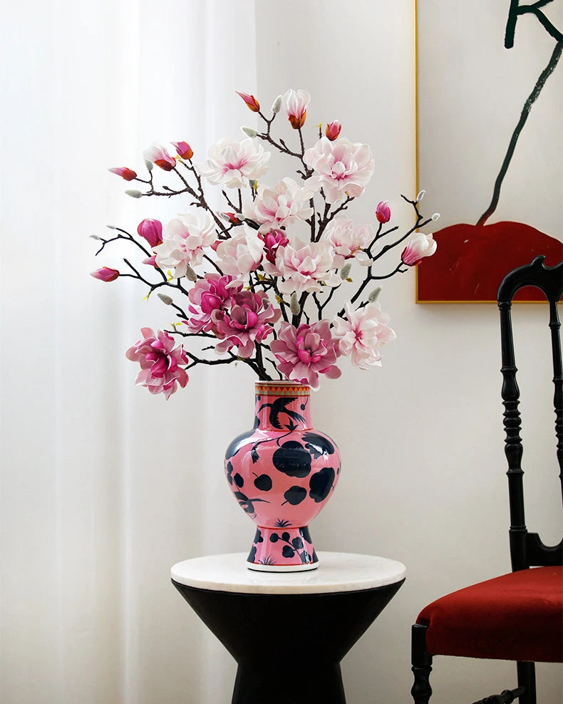 Real Touch Magnolia Faux Branch in White - 28"