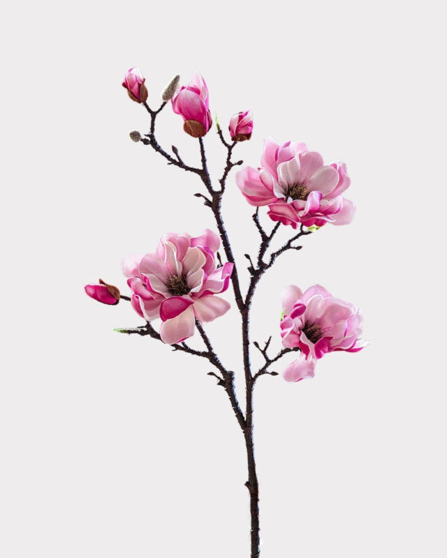 Real Touch Magnolia Faux Branch in Pink - 37"