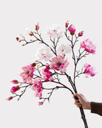 Real Touch Magnolia Faux Branch in Pink - 37"