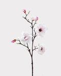 Real Touch Magnolia Faux Branch in White - 37"