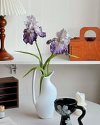 Real Touch Oil Painting Iris Artificial Flower 29"