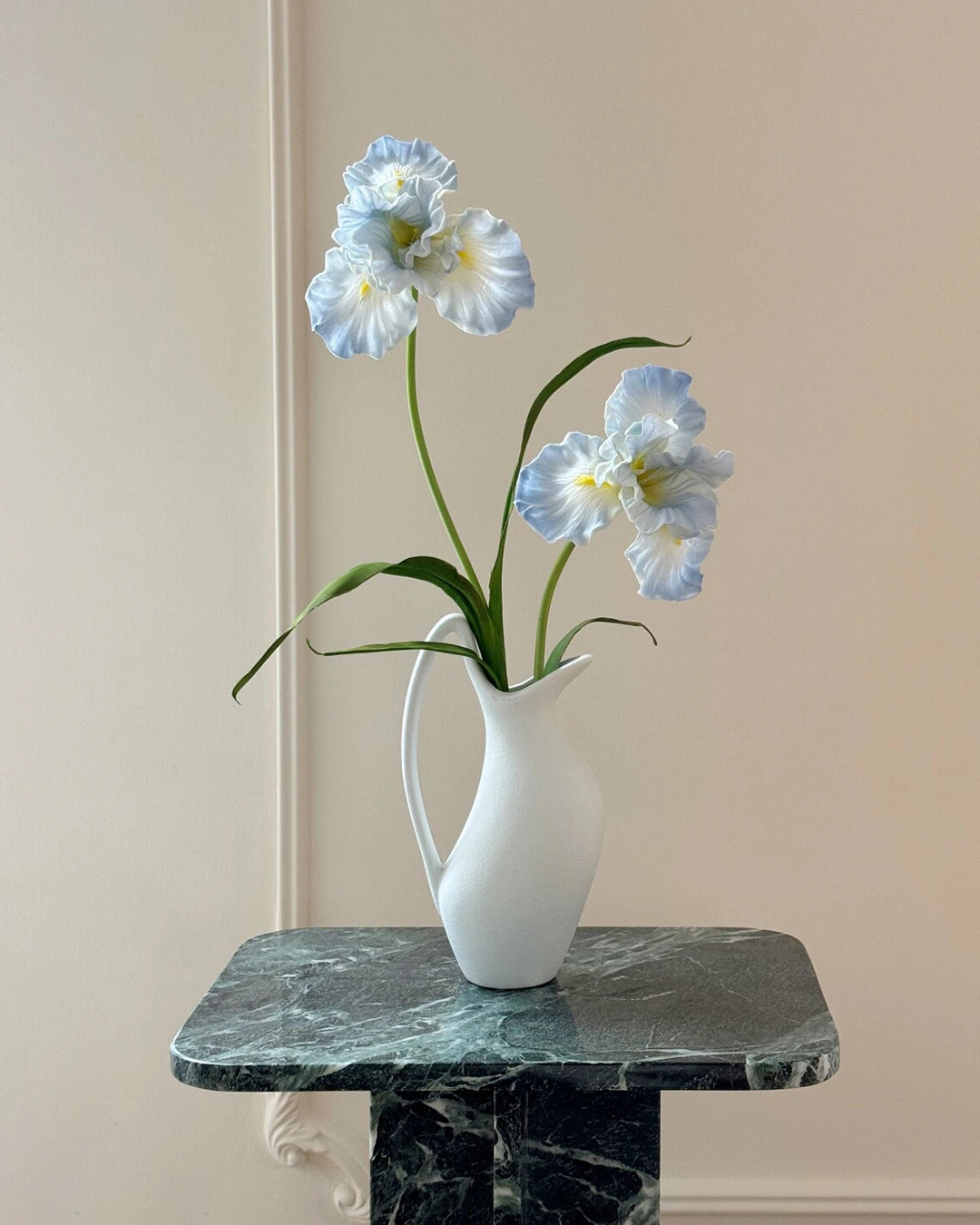 Real Touch Oil Painting Iris Artificial Flower 29"