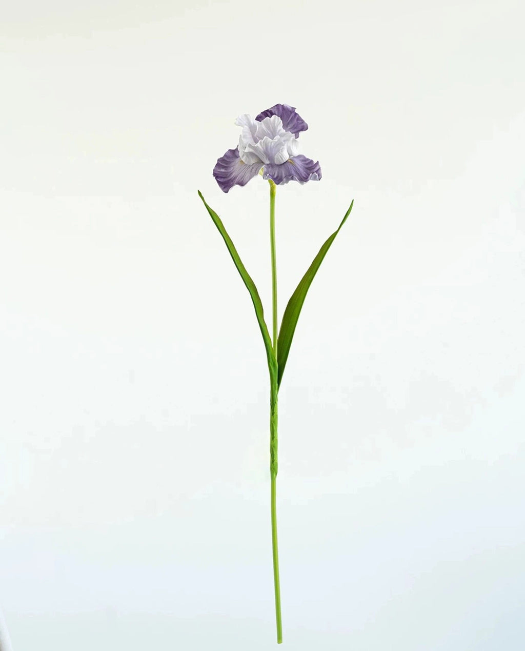 Real Touch Oil Painting Iris Artificial Flower 29"