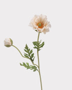 Real Touch Poppy Faux Flower in Champagne Pink - 22"