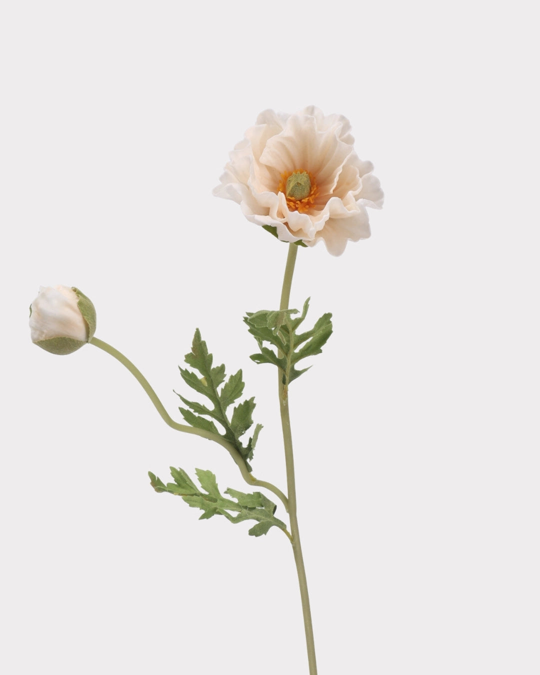 Real Touch Poppy Faux Flower in Champagne Pink - 22"