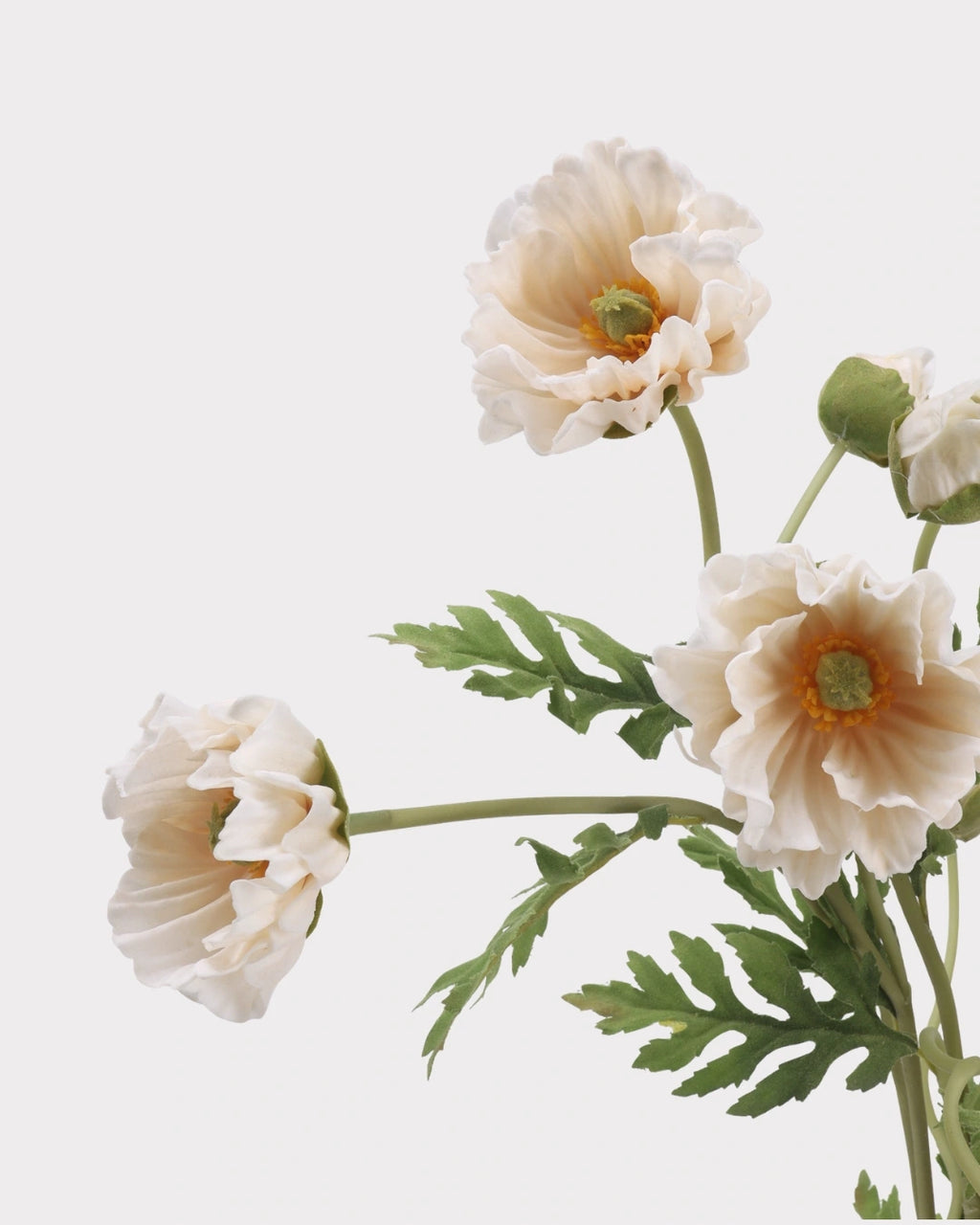 Real Touch Poppy Faux Flower in Champagne Pink - 22"