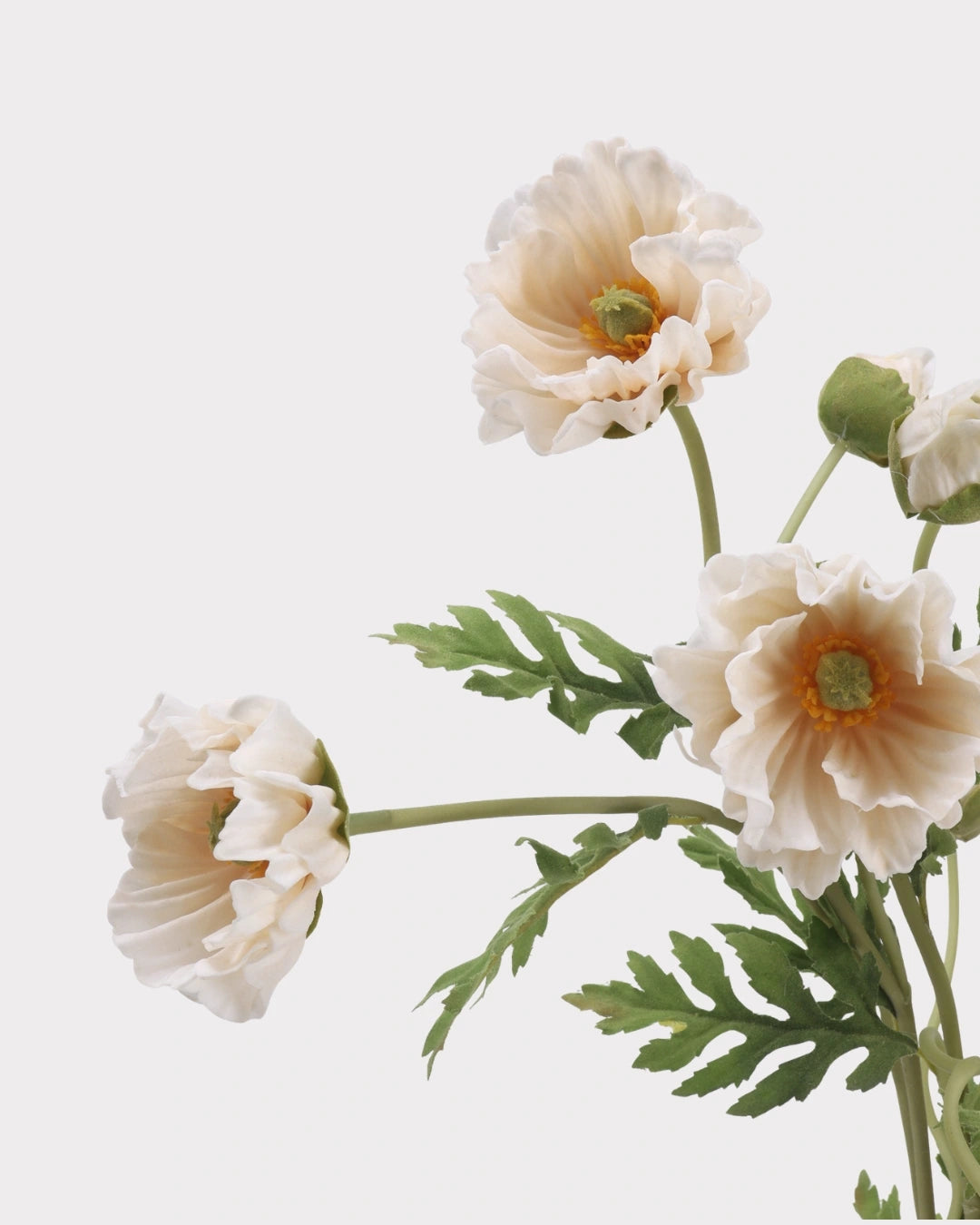 Real Touch Poppy Faux Flower in Champagne Pink - 22"