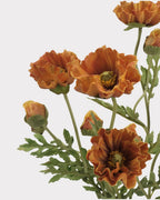 Real Touch Poppy Faux Flower in Orange - 22"