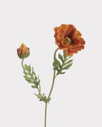 Real Touch Poppy Faux Flower in Orange - 22"