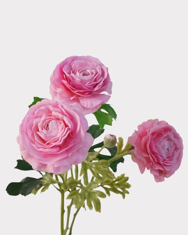 Real Touch Ranunculus Faux Flower in Light Pink - 22