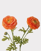 Real Touch Ranunculus Faux Flower in Orange - 22"
