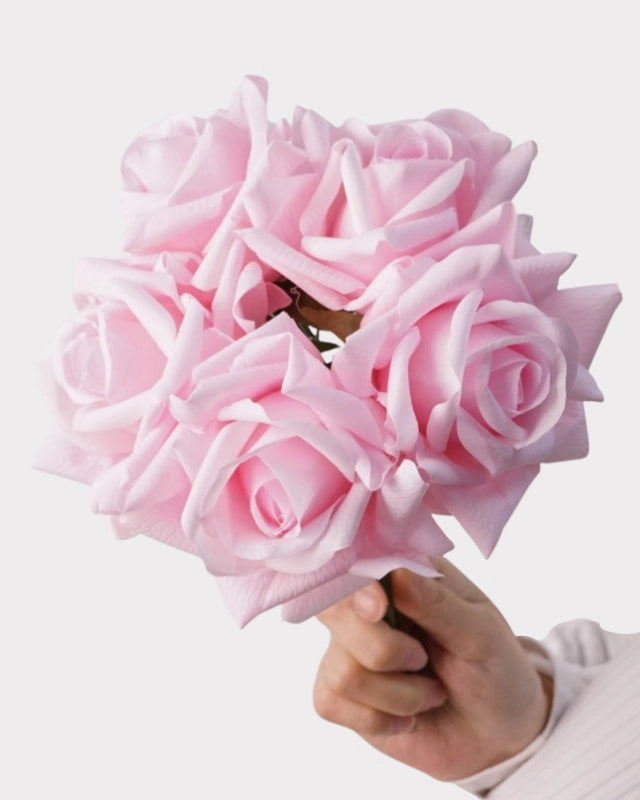 Real Touch Rose Faux Flower Bouquet