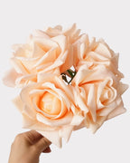 Real Touch Rose Faux Flower Bouquet