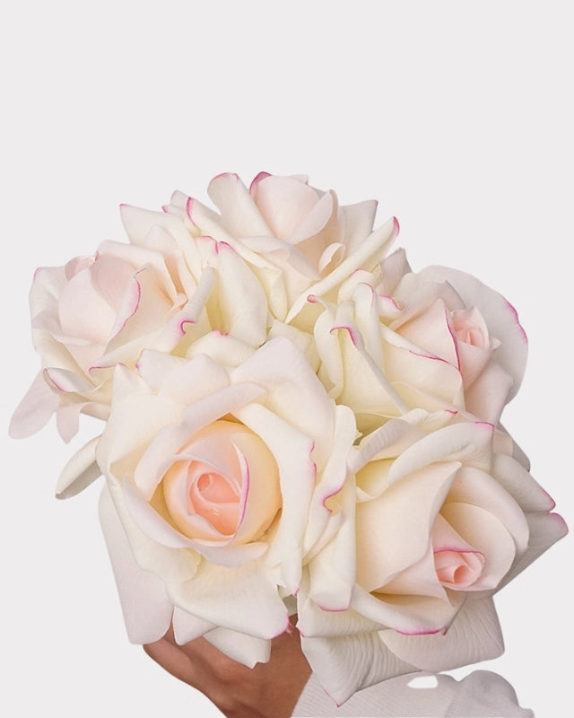 Real Touch Rose Faux Flower Bouquet