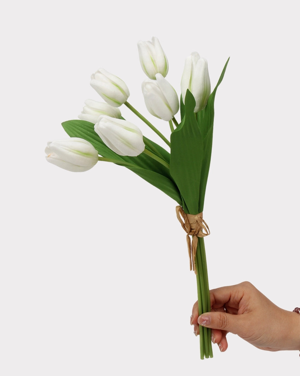 Real Touch Tulip Faux Flower Bouquet - 15"