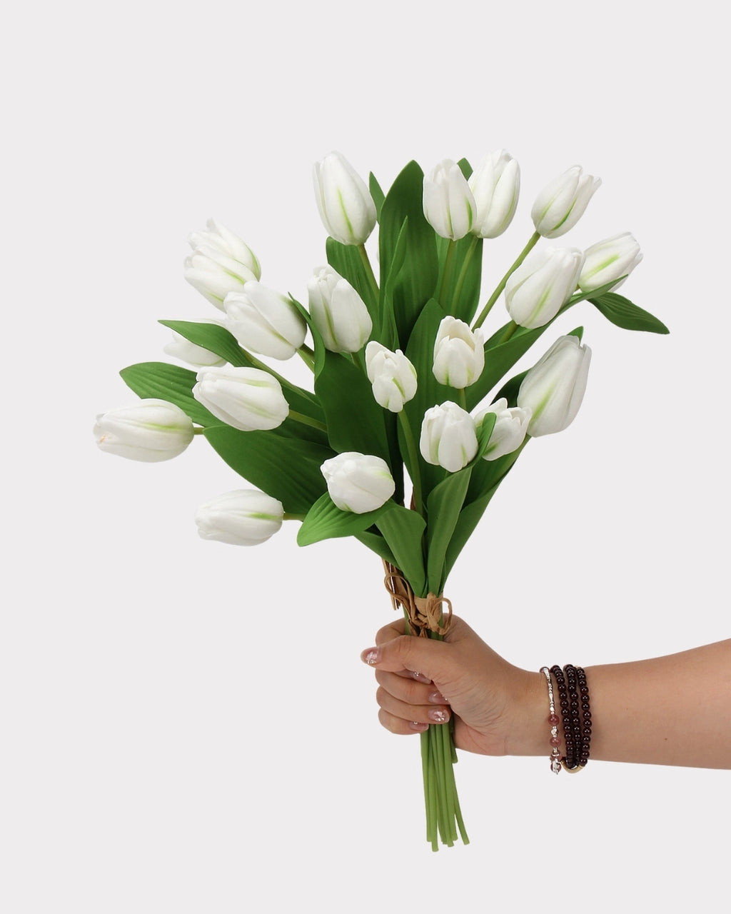 Real Touch Tulip Faux Flower Bouquet - 15"