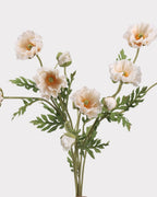 Real Touch Poppy Faux Flower in Champagne Pink - 22"