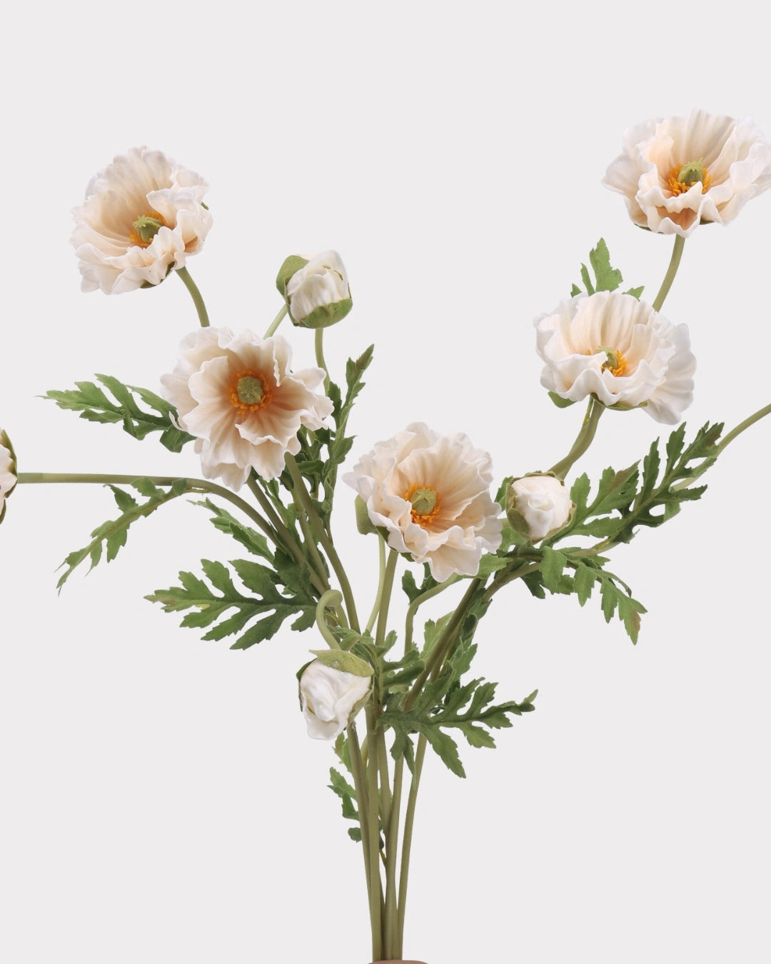 Real Touch Poppy Faux Flower in Champagne Pink - 22"