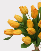 Real Touch Tulip Faux Flower Bouquet - 15"