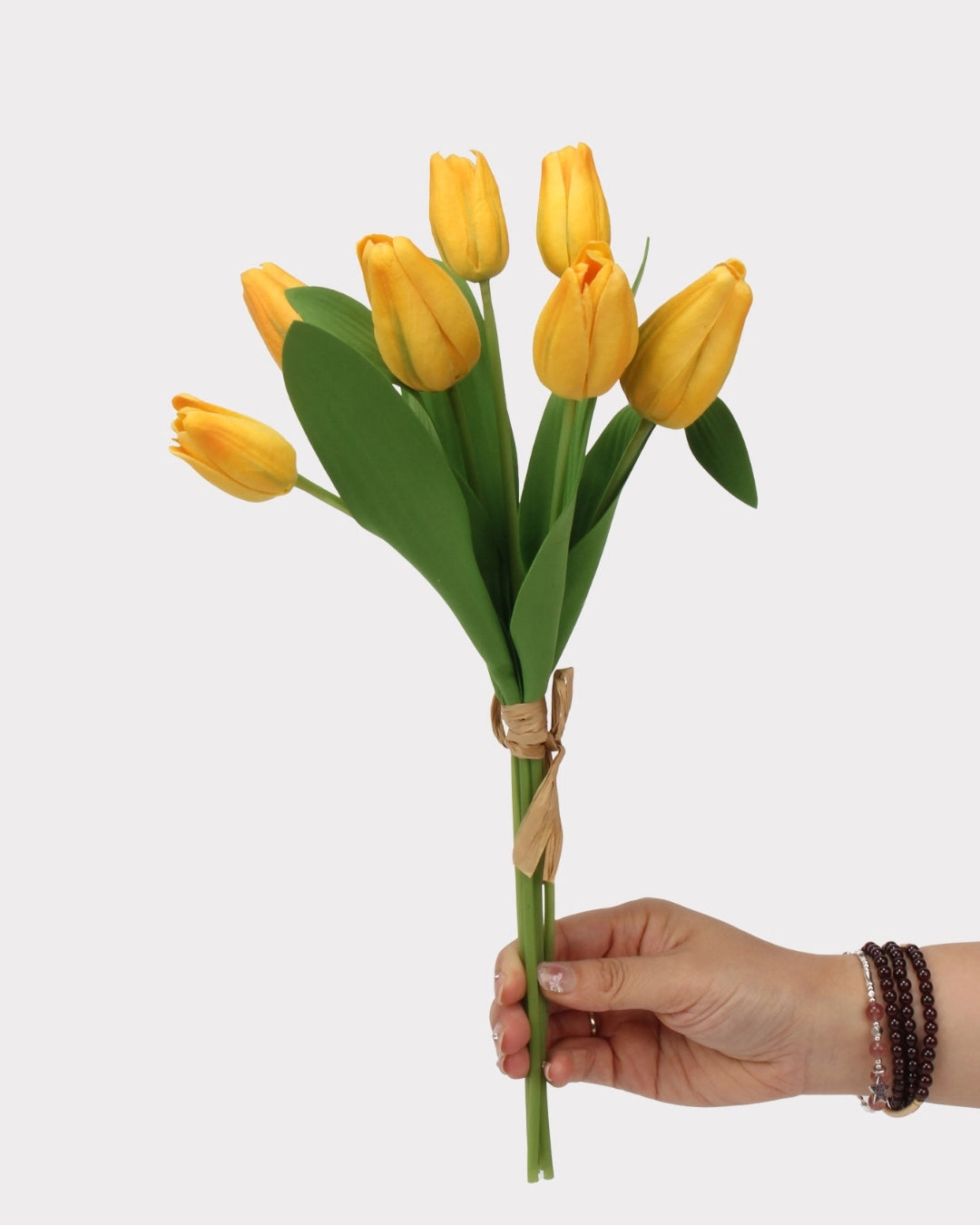 Real Touch Tulip Faux Flower Bouquet - 15"