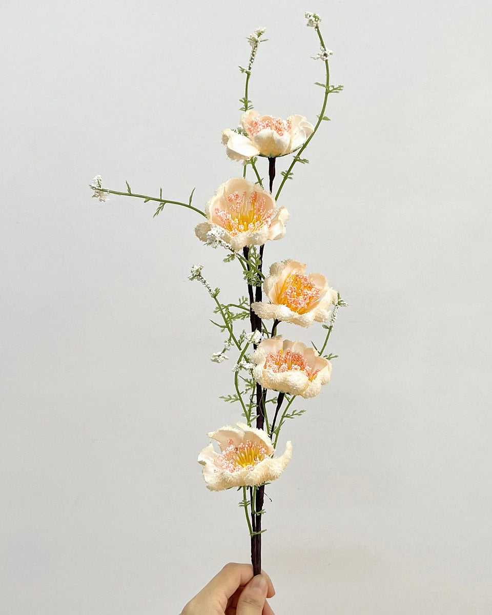 Realistic Artificial Azalea Flower Stem 23"