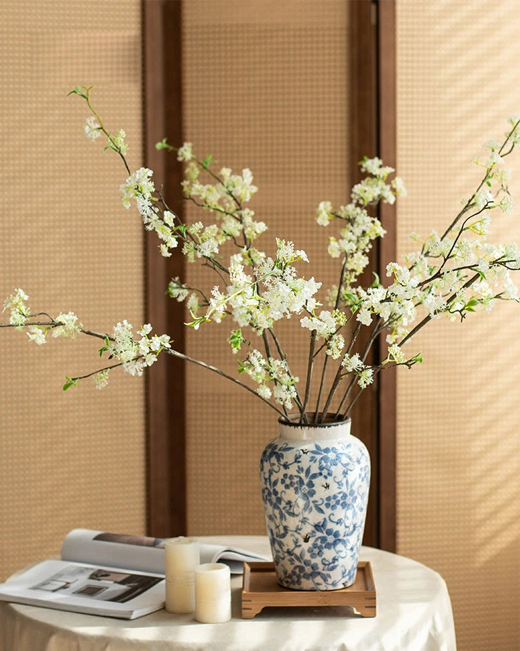Snow Willow Faux Stem - 37.4"