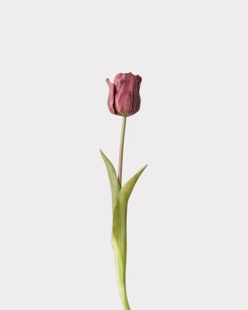 Soft-Touch Single Tulip Faux Flower - 18.1"